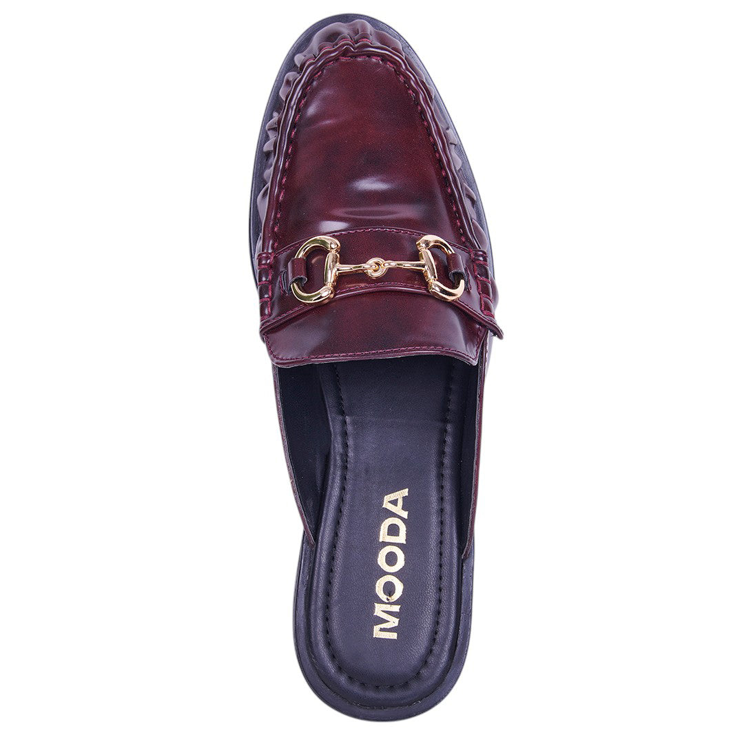 MOCASÍN DESTALONADO TINTO 15214
