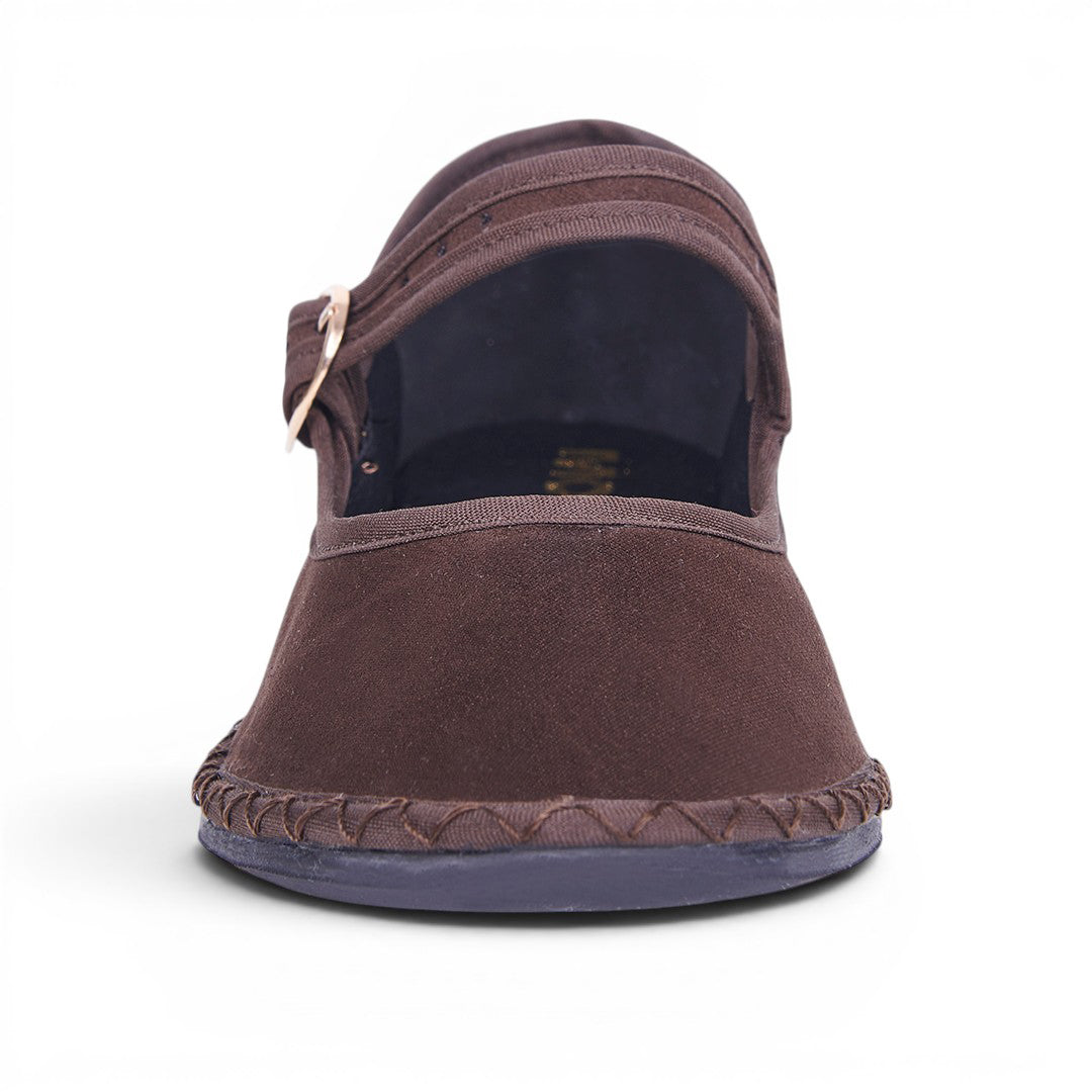 BALERINA CON CORREA CAFÉ 18622