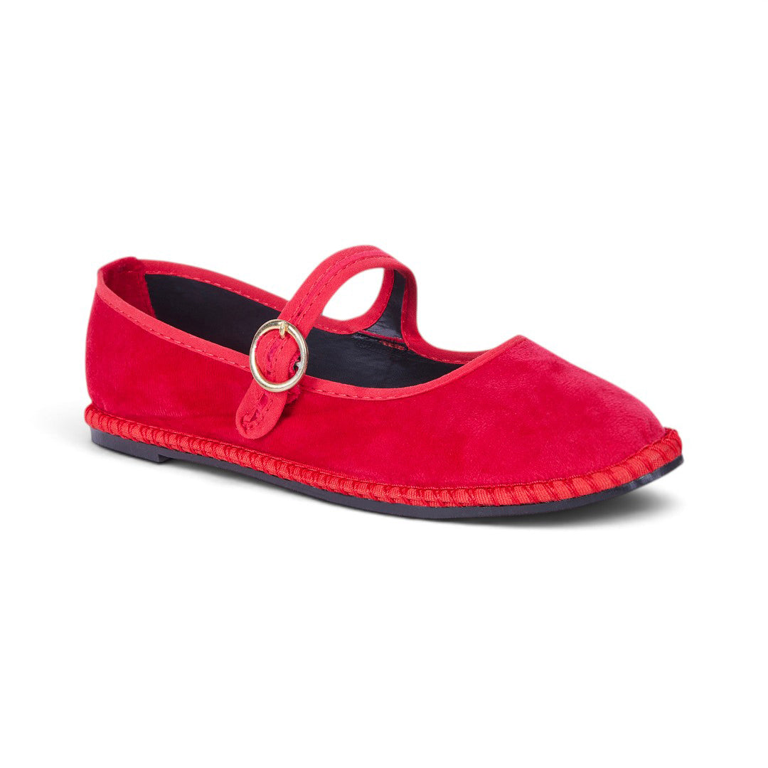 ALPARGATA CON CORREA ROJO 24056