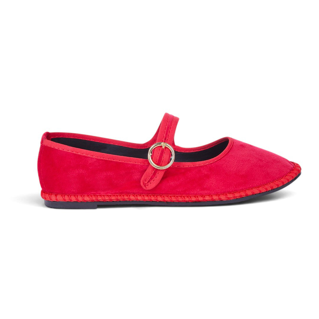 ALPARGATA CON CORREA ROJO 24056