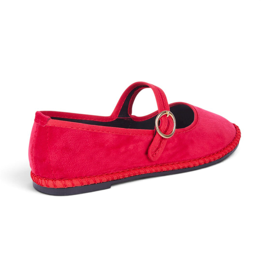 ALPARGATA CON CORREA ROJO 24056