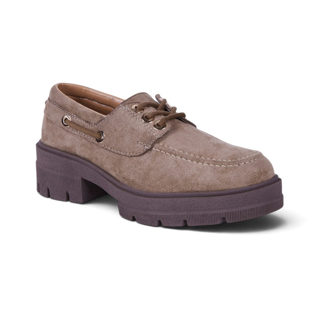 MOCASÍN NÁUTICO PLATAFORMA TAUPE 24816