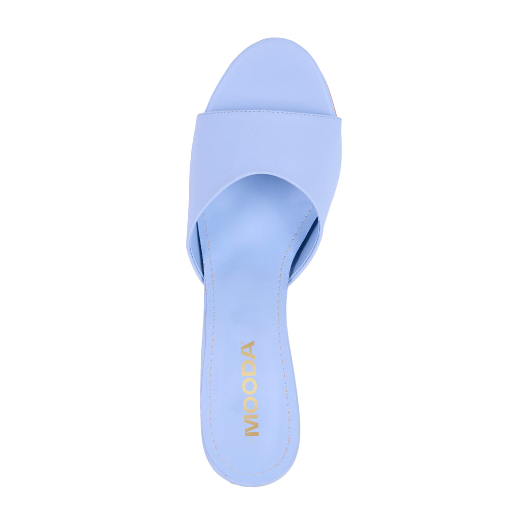SANDALIA TIRANTE GRUESO AZUL Y MULTICOLOR 27811