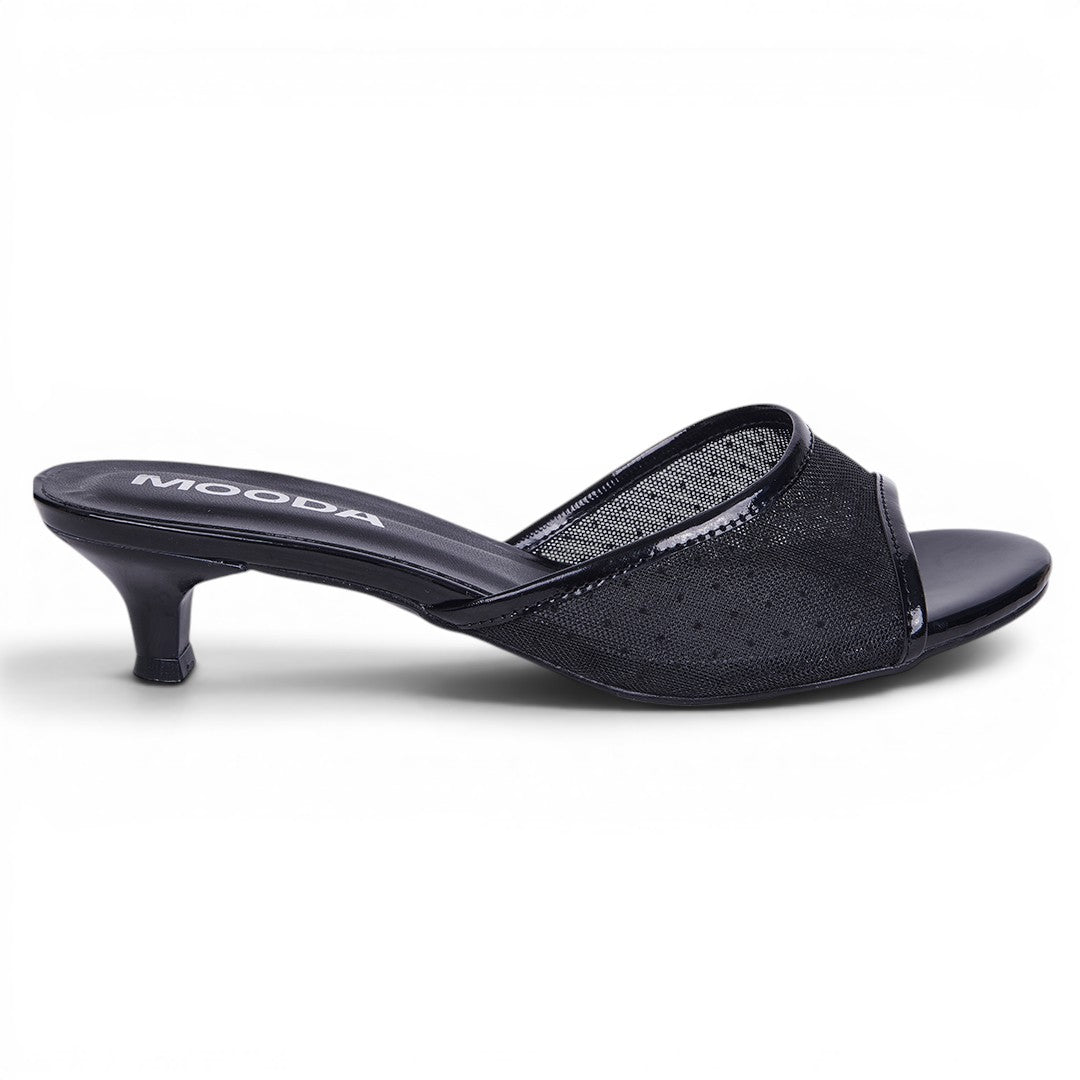 SANDALIA DE TACÓN NEGRO 35402