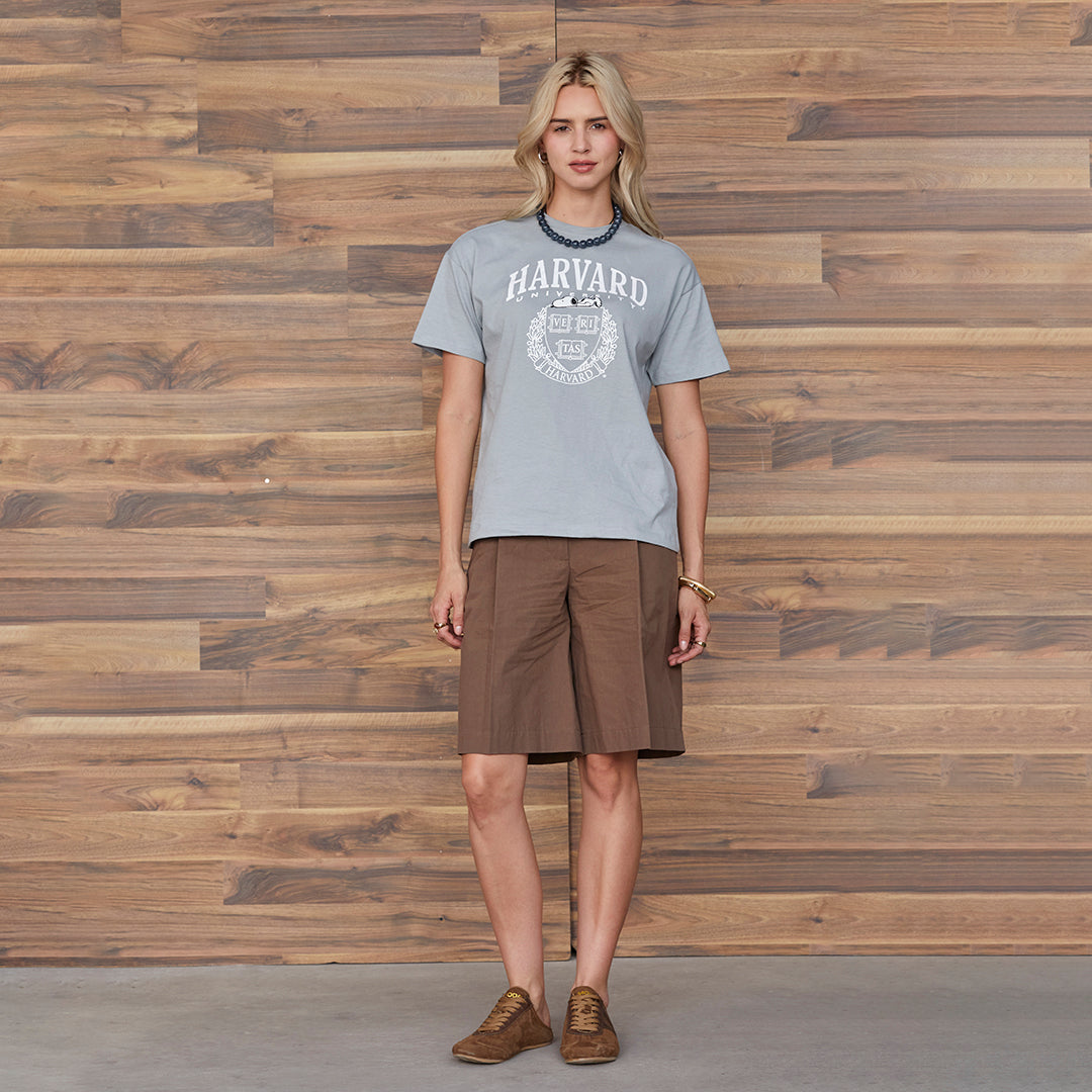 PLAYERA HARVARD SNOOPY OVERSIZE GRIS 50329