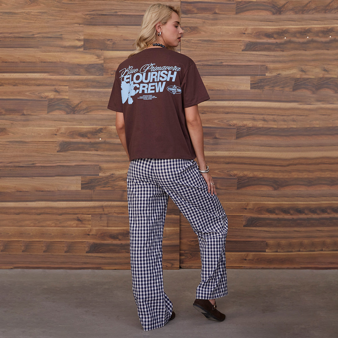 PLAYERA OVERSIZE CON PRINT CAFÉ 54653