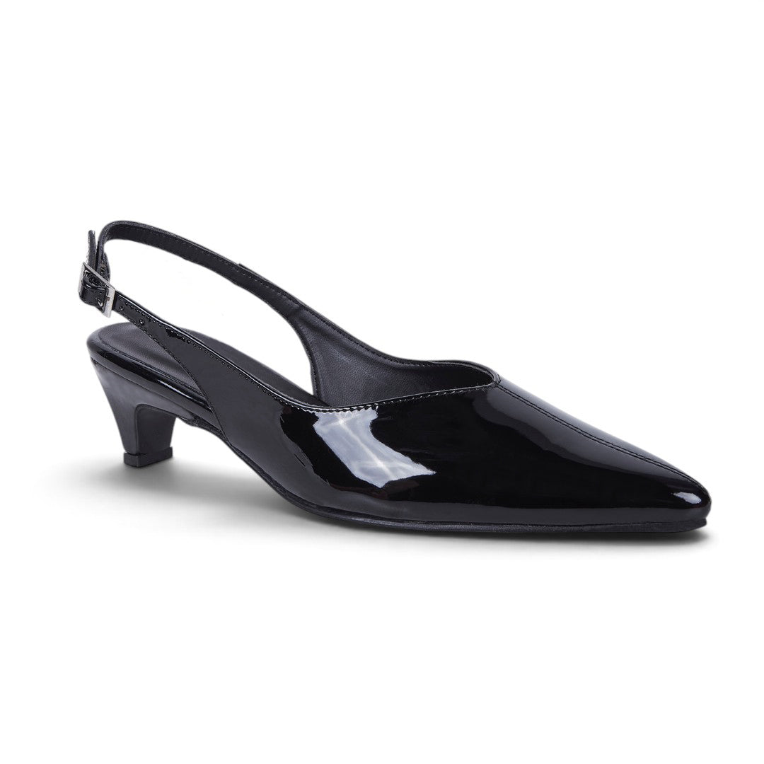 ZAPATILLA DESTALONADA CHAROL NEGRO 77621