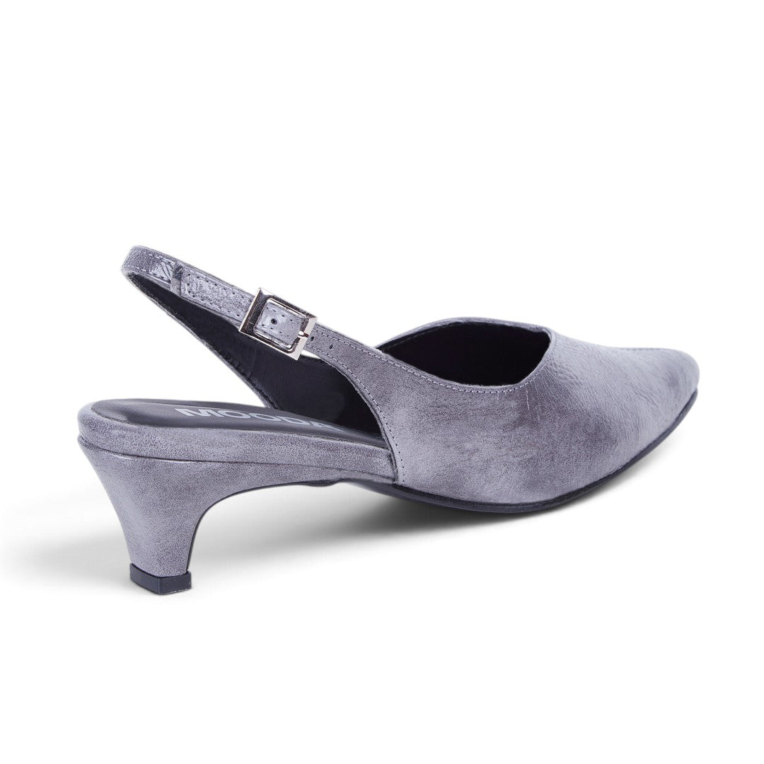 ZAPATILLA DESTALONADA METALIZADA GRIS 77622