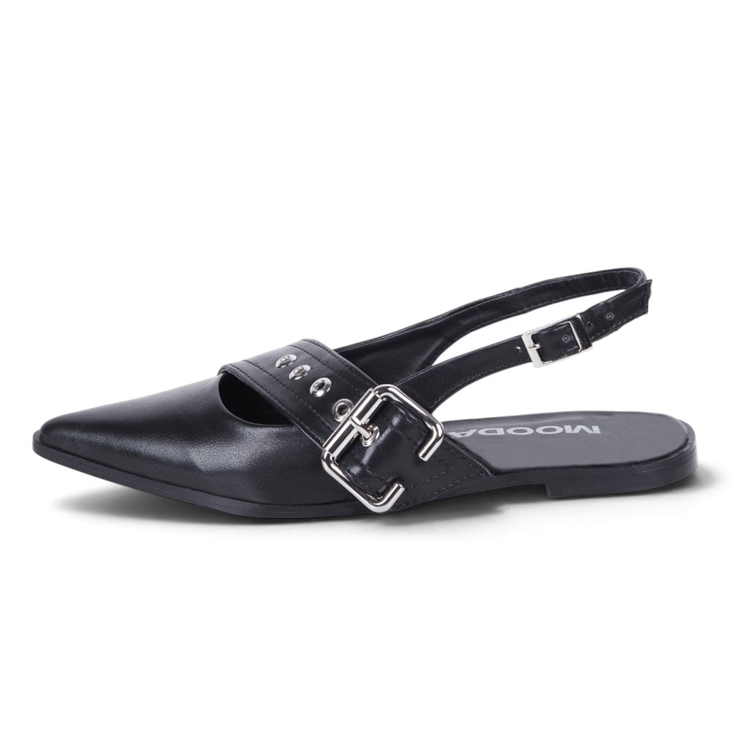 BALERINA PUNTUAL CON HEBILLAS NEGRO 77623
