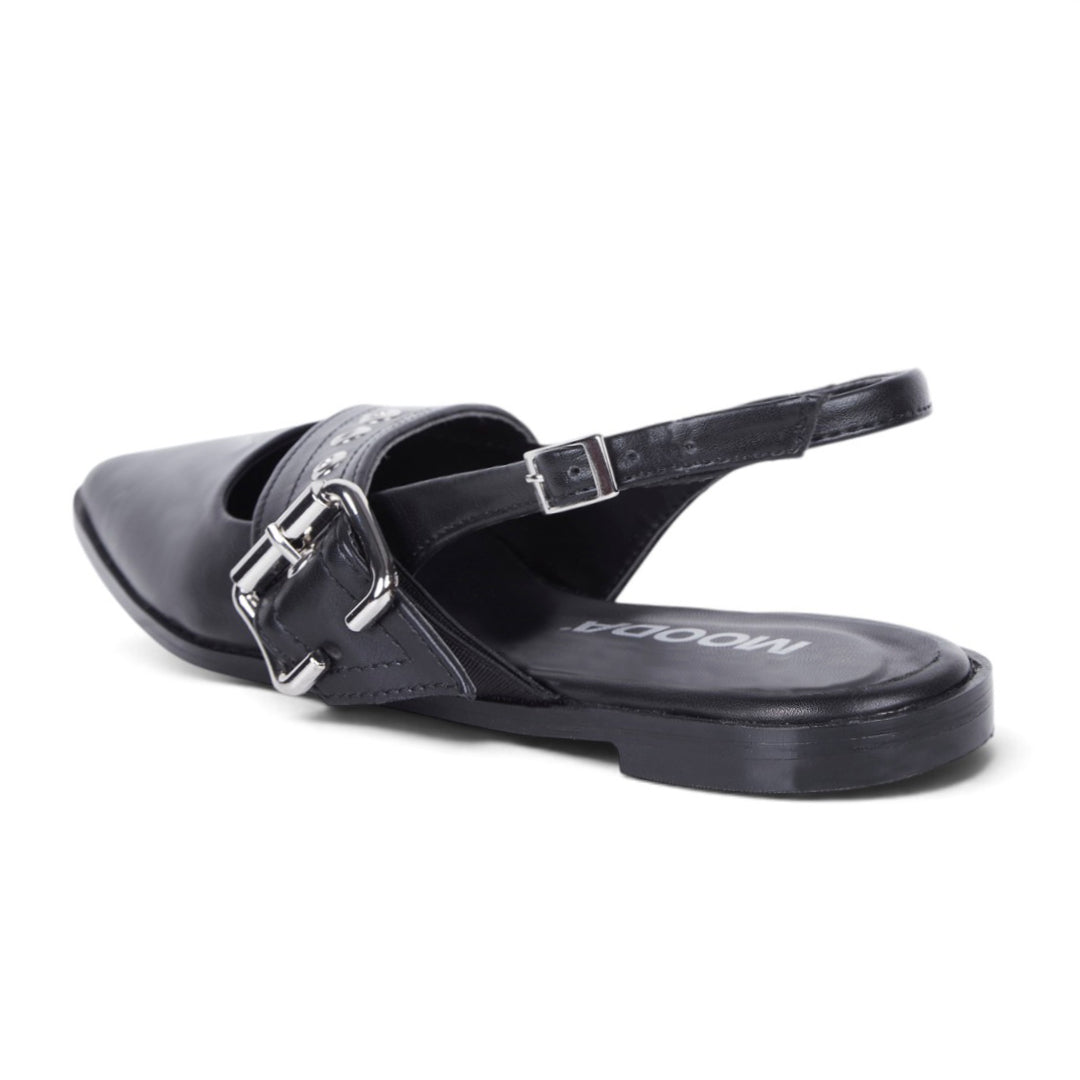 BALERINA PUNTUAL CON HEBILLAS NEGRO 77623