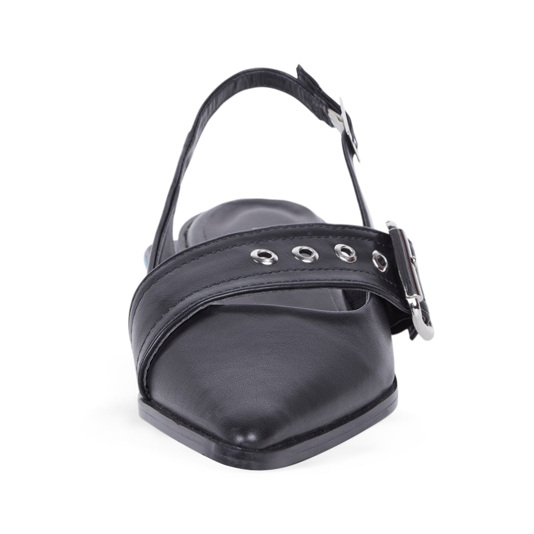 BALERINA PUNTUAL CON HEBILLAS NEGRO 77623