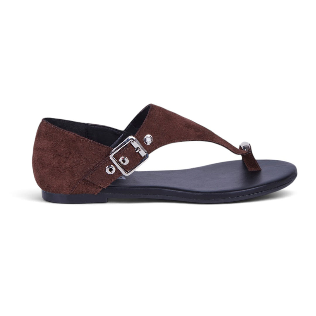 SANDALIA HORCAPOLLO CON TALONERA CAFÉ 77627