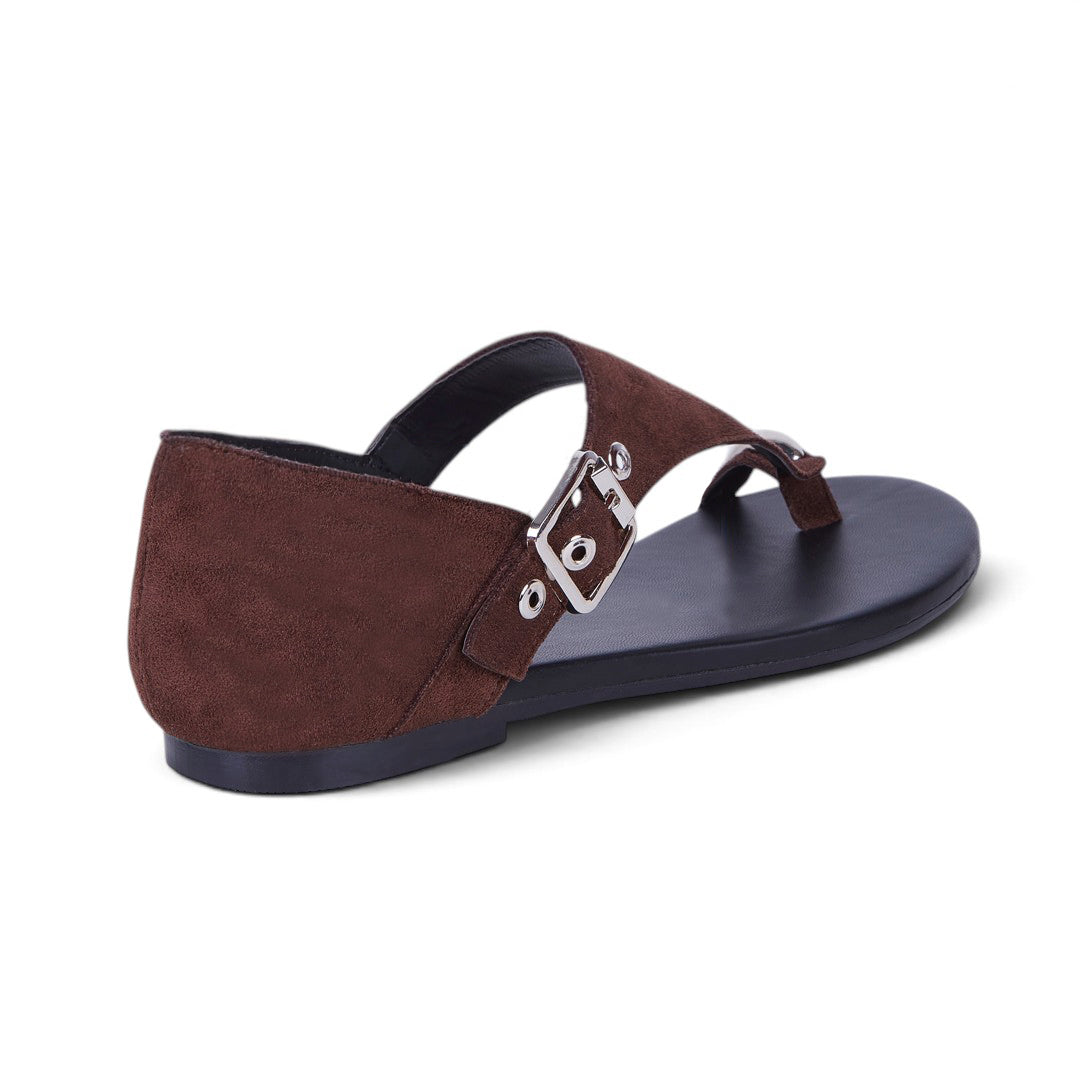 SANDALIA HORCAPOLLO CON TALONERA CAFÉ 77627