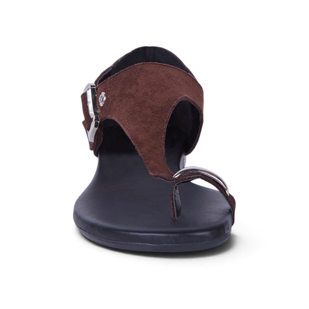SANDALIA HORCAPOLLO CON TALONERA CAFÉ 77627