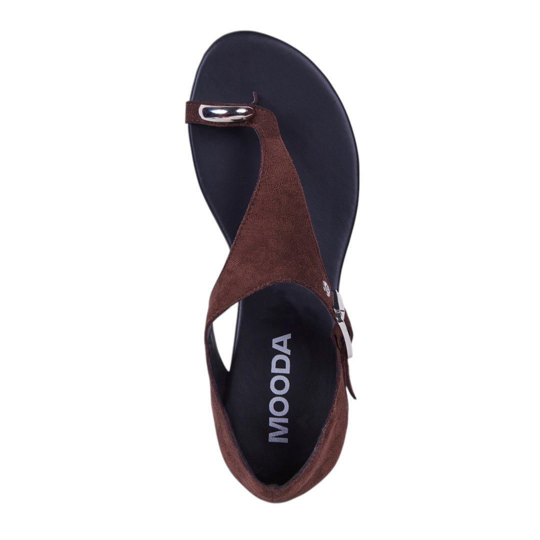SANDALIA HORCAPOLLO CON TALONERA CAFÉ 77627