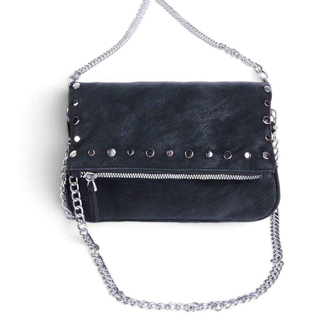 BOLSA CON CADENA Y ESTOPEROLES NEGRO 83815