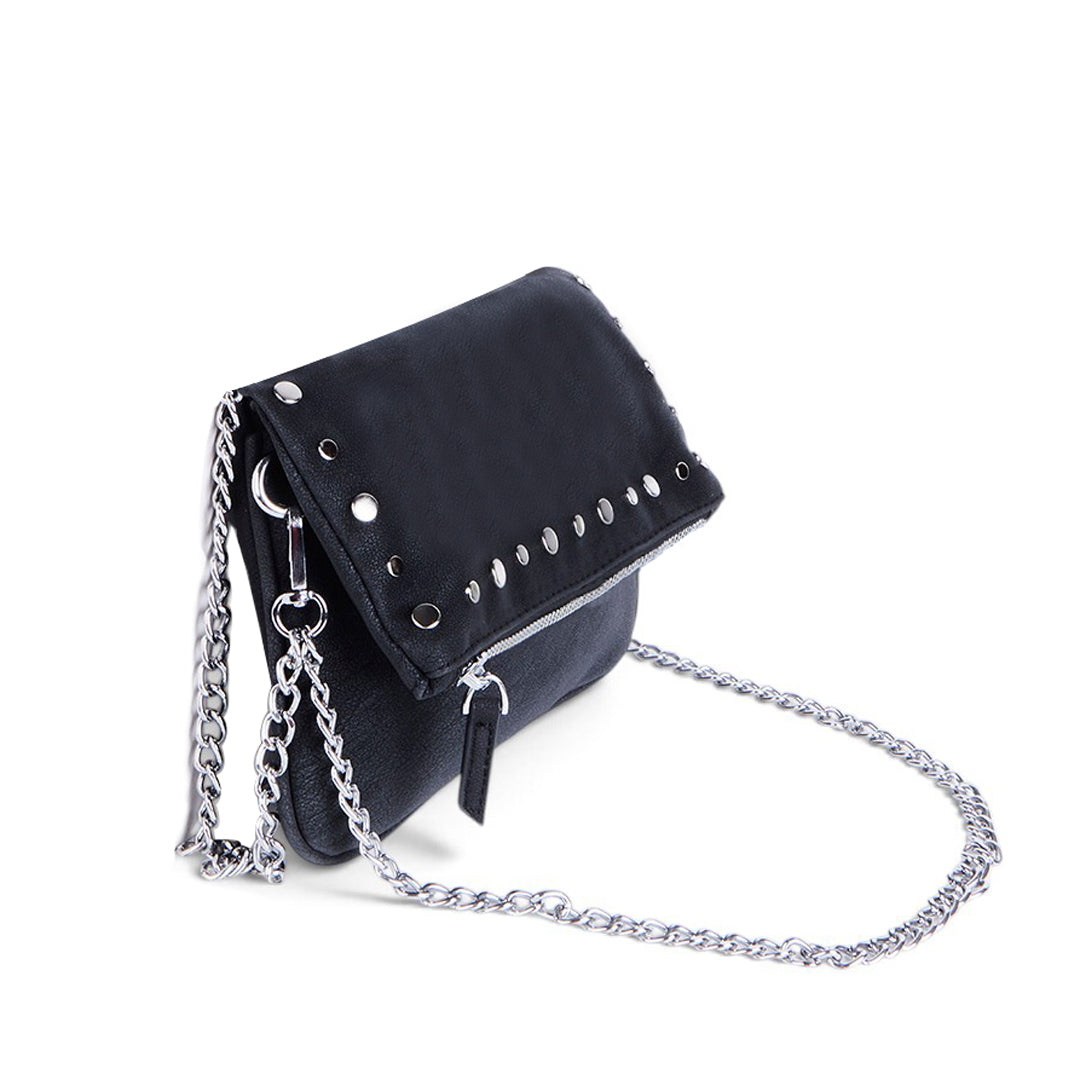 BOLSA CON CADENA Y ESTOPEROLES NEGRO 83815