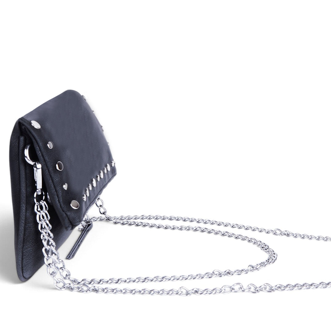 BOLSA CON CADENA Y ESTOPEROLES NEGRO 83815