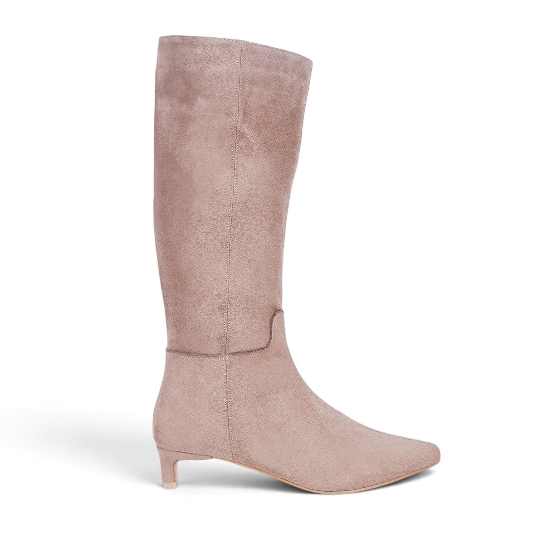 BOTA ALTA TUBO LISO TAUPE 47282