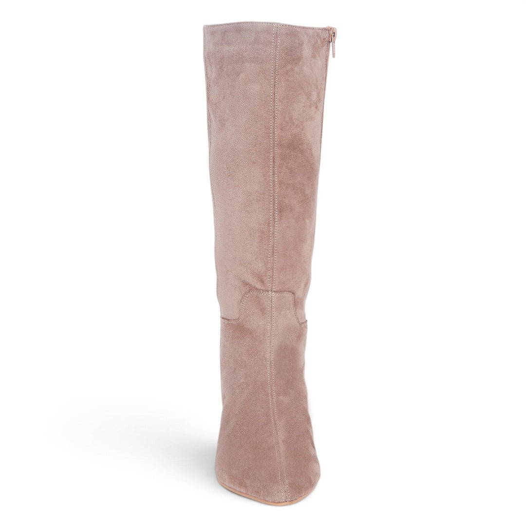 BOTA ALTA TUBO LISO TAUPE 47282
