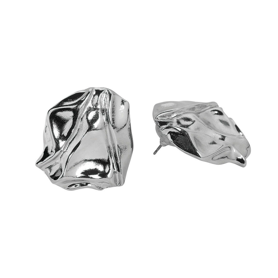ARETES ABSTRACTOS PLATEADO 93896